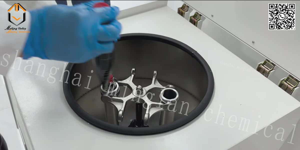 Determination of sedimentation value of lubricating oil