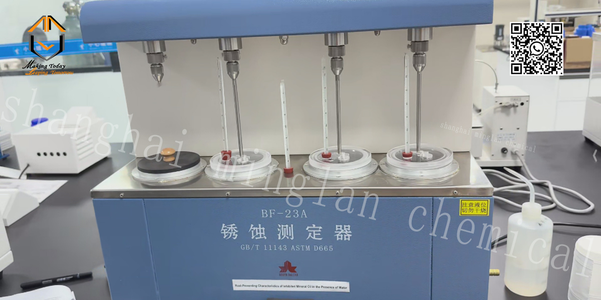 Standard test method for rust-preventing characteristics of inhibited mineral oilin the presence of water