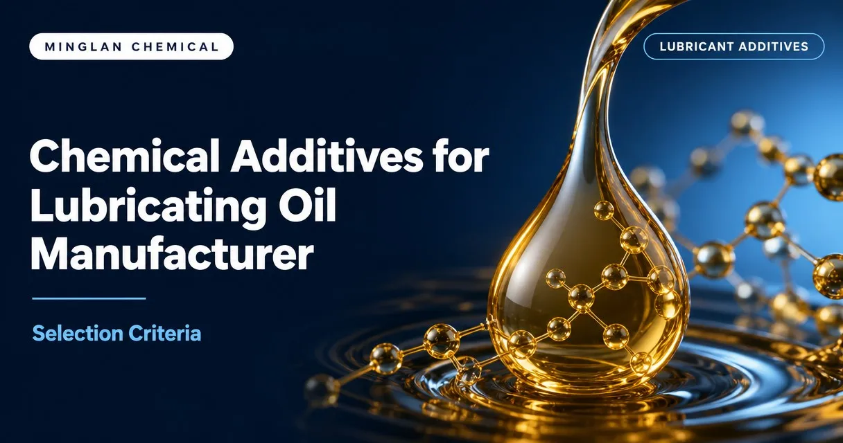 Chemical Additives for Lubricating Oil Manufacturer: Selection Criteria